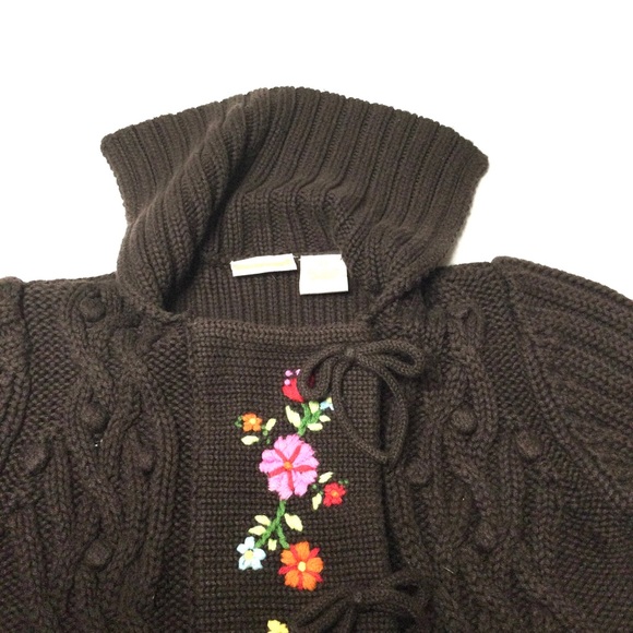 Savannah Flowers embroidered Knitted Toddler Cardigan. - Picture 3 of 12